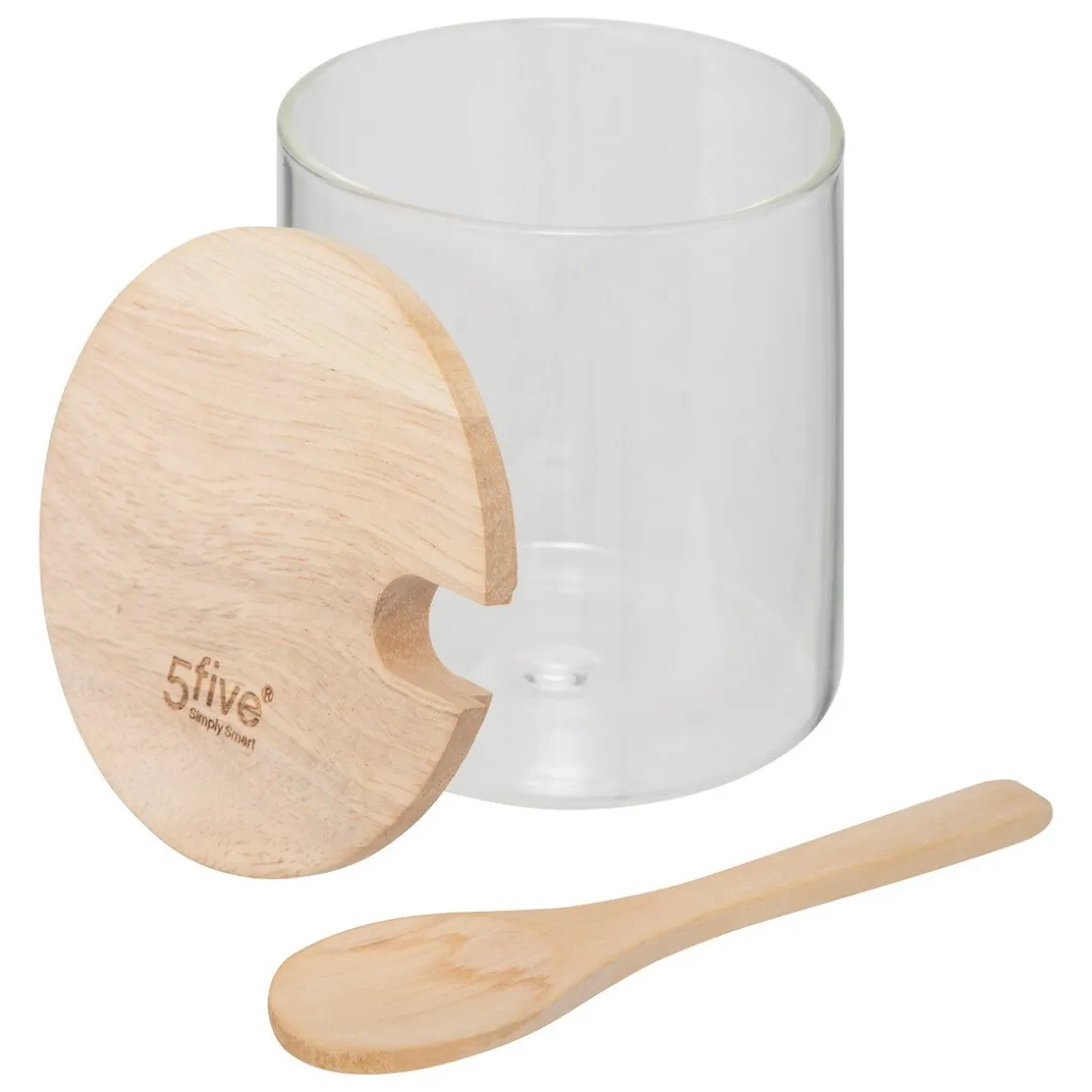 Açucareiro com colher em vidro HERMET 8,6x11cm