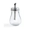 Açucareiro de vidro c/doseador de metal