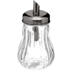 Açucareiro de vidro com doseador 18cl