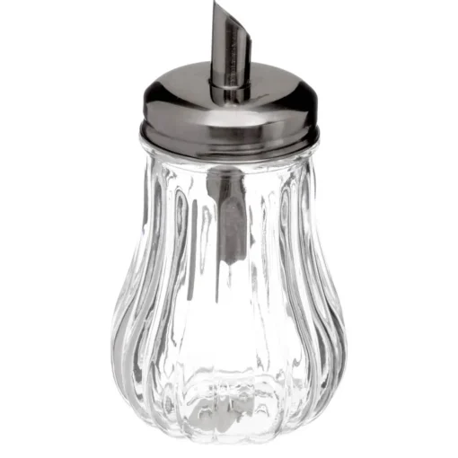Açucareiro de vidro com doseador 18cl
