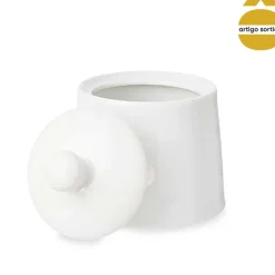 Açucareiro redondo branco em porcelana 350ml