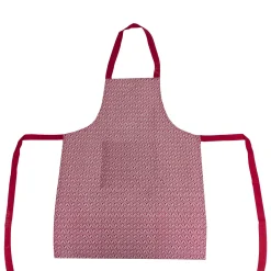 Avental de cozinha vermelho 60x80cm