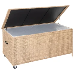 Baú arrumação BAYANA castanho em rattan sintético