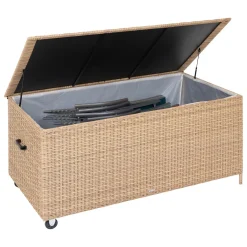 Baú arrumação BAYANA castanho em rattan sintético