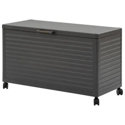 Baú arrumação EDENIO aço cinzento