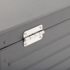 Baú arrumação EDENIO aço cinzento