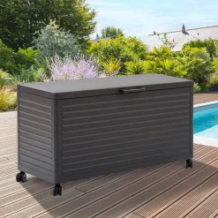 Baú arrumação EDENIO aço cinzento