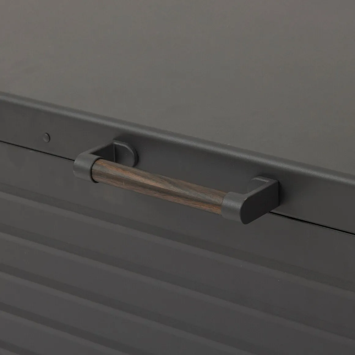 Baú arrumação EDENIO aço cinzento