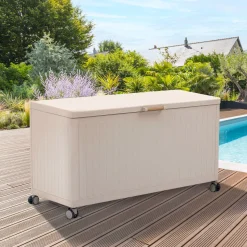 Baú arrumação EDENIO aço cor argile