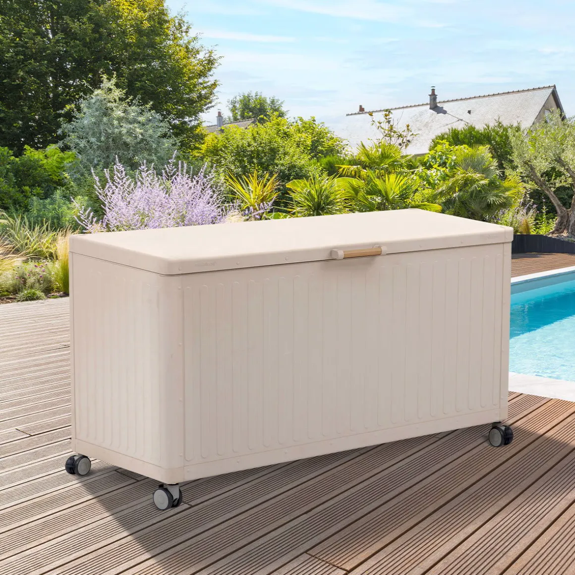 Baú arrumação EDENIO aço cor argile