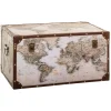 Baú decoração mundo ANZO 16x35cm