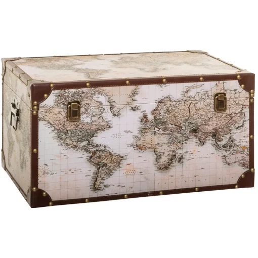 Baú decoração mundo ANZO 16x35cm