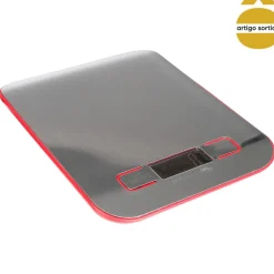 Balança de cozinha digital em inox