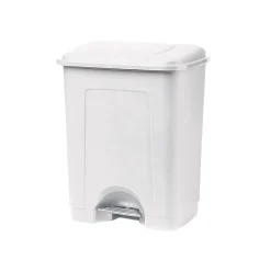 Balde branco com pedal 35l