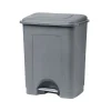 Balde cinza com pedal 35l