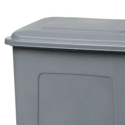 Balde cinza com pedal 35l