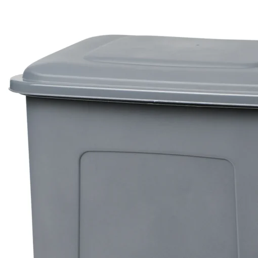 Balde cinza com pedal 35l