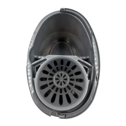 Balde com espremedor cinza com divisória 16l