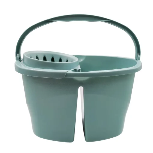 Balde com espremedor STONEBLUE com divisória 16l
