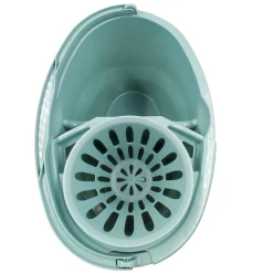 Balde com espremedor STONEBLUE com divisória 16l