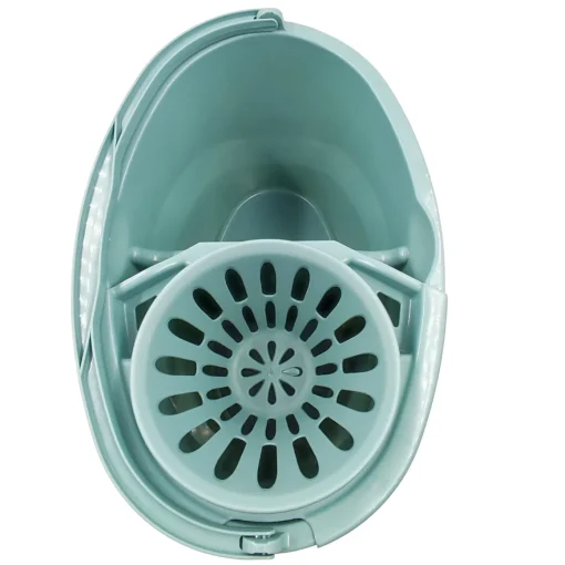 Balde com espremedor STONEBLUE com divisória 16l