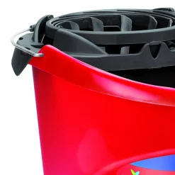 Balde com espremedor vermelho 10l