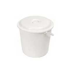 Balde com tampa EUROPA branco 16l
