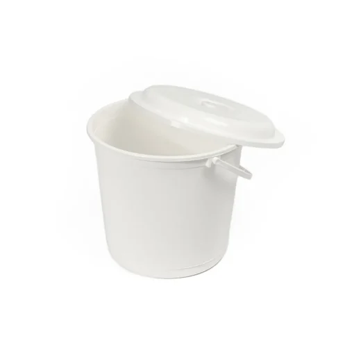 Balde com tampa EUROPA branco 16l