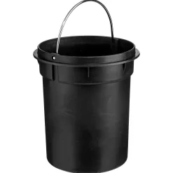 Balde cube prateado em inox 3l