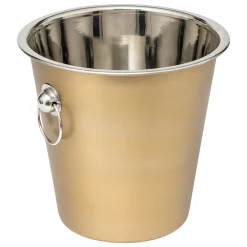 Balde de gelo dourado em inox 21,5cm