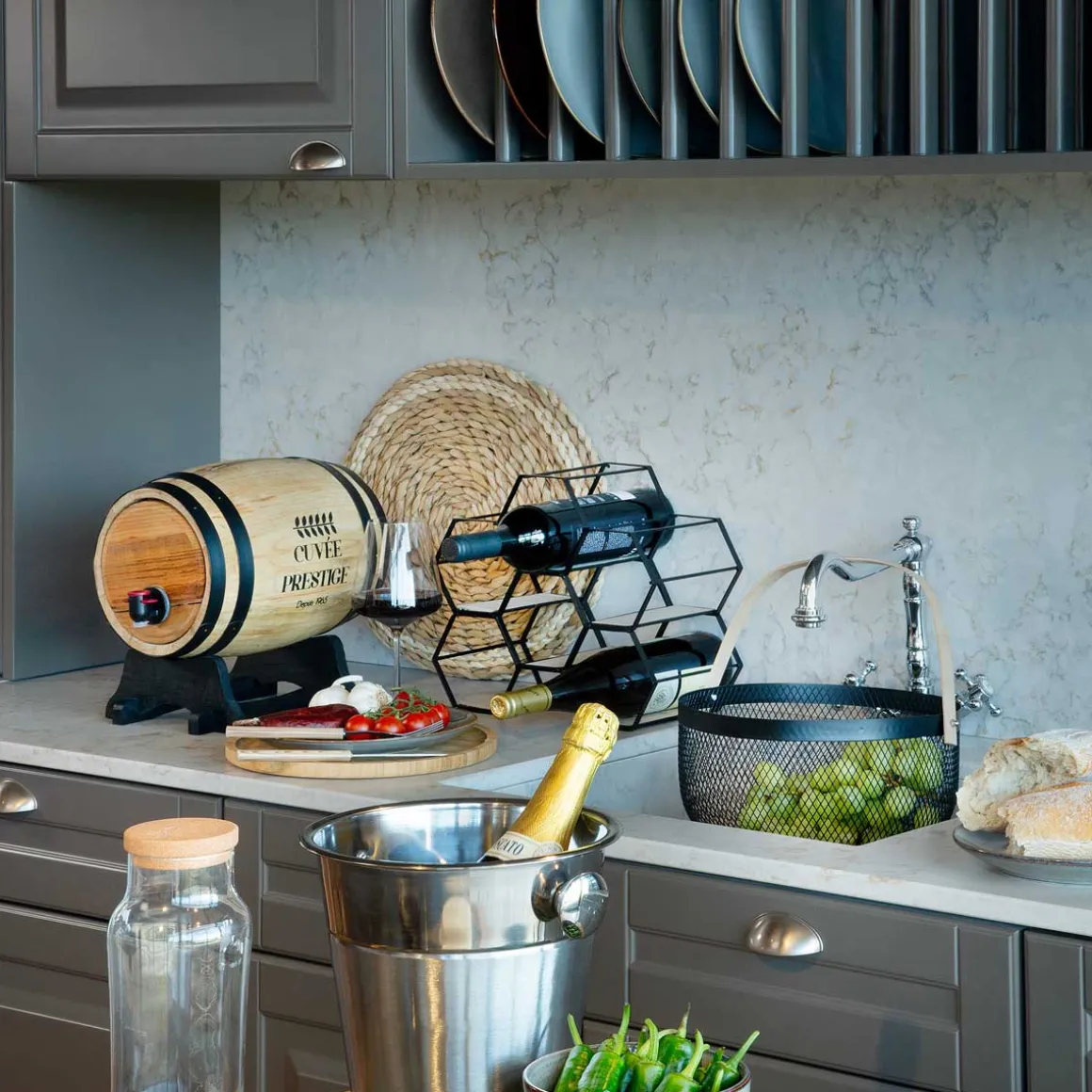 Balde de gelo em inox