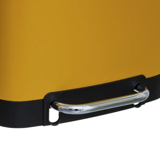 Balde do lixo ARIANE amarelo em metal 30l