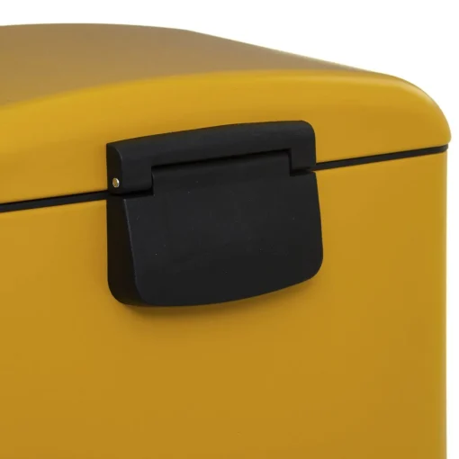 Balde do lixo ARIANE amarelo em metal 30l