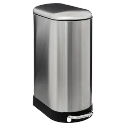 Balde do lixo ARIANE prateado em aço inox 30l