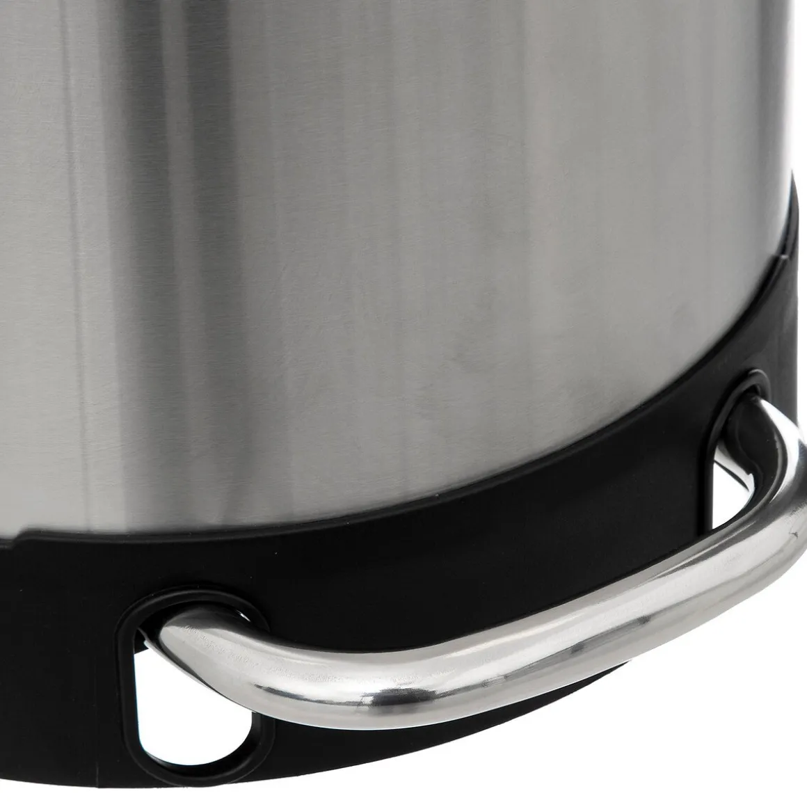 Balde do lixo ARIANE prateado em aço inox 30l