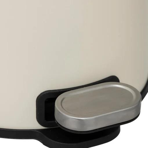 Balde do lixo com pedal DELTA bege em metal 6l