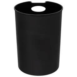 Balde do lixo com pedal DELTA preto em metal 6l