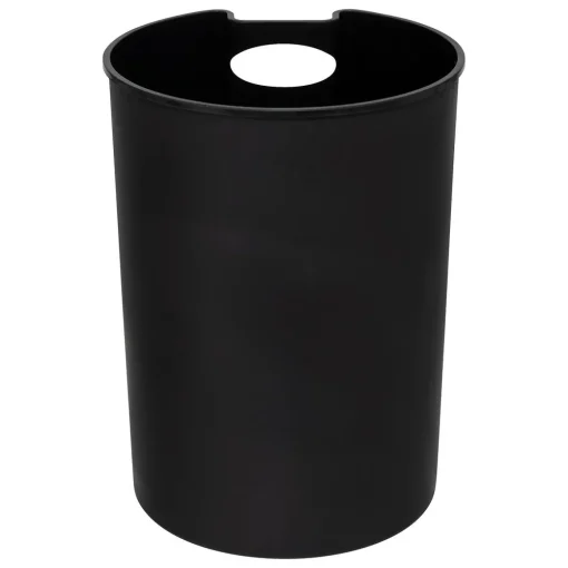 Balde do lixo com pedal DELTA preto em metal 6l