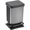 Balde do lixo com pedal 20l carbono