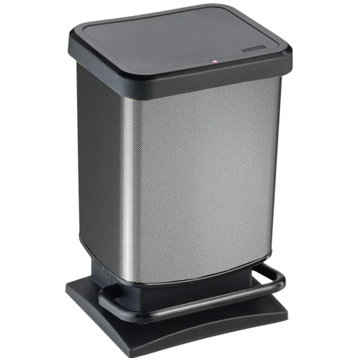 Balde do lixo com pedal 20l carbono