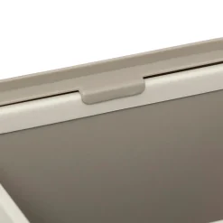 Balde do lixo com suporte bege 5l