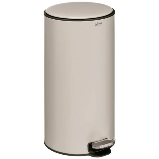 Balde do lixo DELTA bege em metal 30L