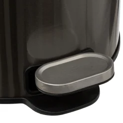Balde do lixo DELTA cinza em metal 30l