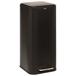 Balde do lixo DELTA preto em metal 30l