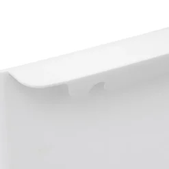 Balde do lixo extensível branco e cinza 8l