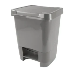 Balde do lixo 20l cinza com pedal