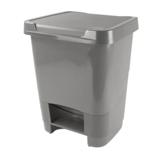 Balde do lixo 20l cinza com pedal