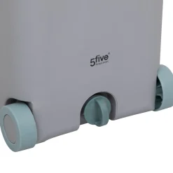 Balde mecânico cinza com mopa 5L