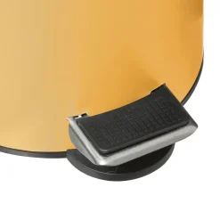 Balde MODERN amarelo em metal softclose 3l