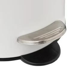 Balde MODERN branco em metal softclose 3l